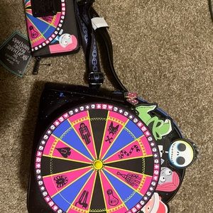 Oogie Roulette Wheel loungefly bag and wallet